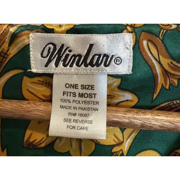 Winlar Kaftan Green Gold Purple One Size - Picture 10 of 13